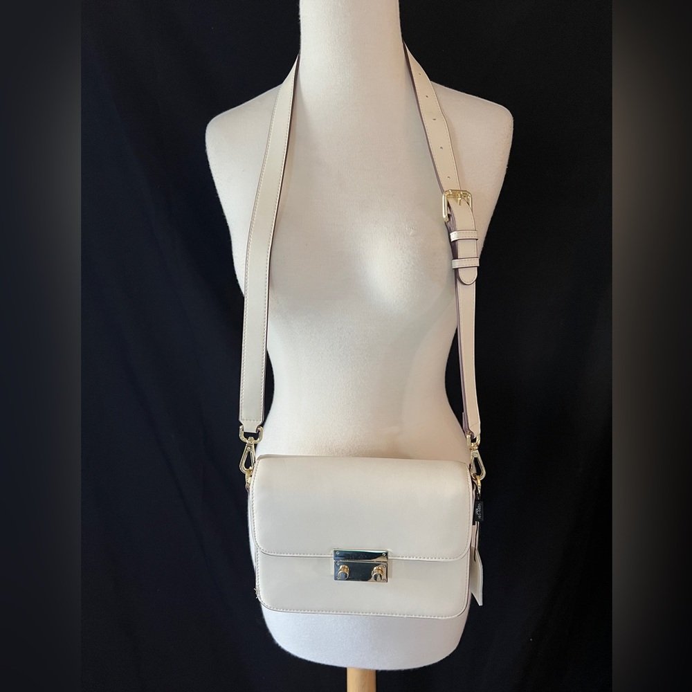 New Euro-Col Off White Crossbody Shoulder Handbag Purse